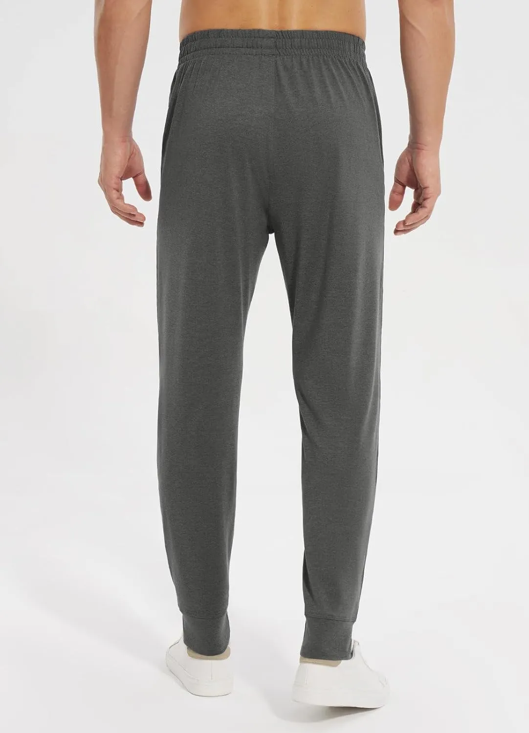 baleaf Men's Sweatpants with Zipper Pockets Ultral Soft Tapered Joggers Comfy Athletic Pants Running Workout