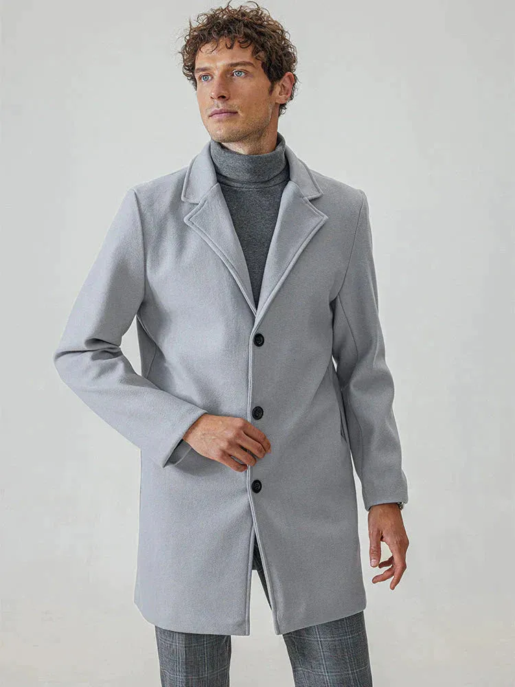 Coofandy Casual Lapel Woolen Coat