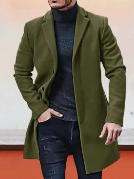 Coofandy Casual Lapel Woolen Coat