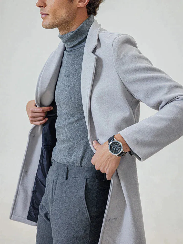Coofandy Casual Lapel Woolen Coat