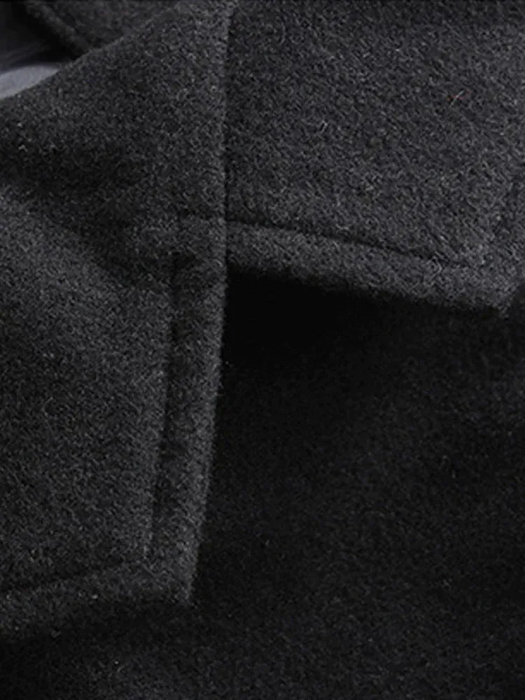 Coofandy Casual Lapel Woolen Coat