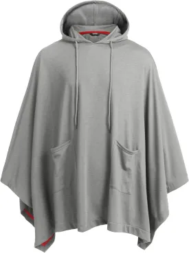 COOFANDY Unisex Casual Hooded Poncho Cape Cloak Fashion Coat Hoodie Pullover with Pocket