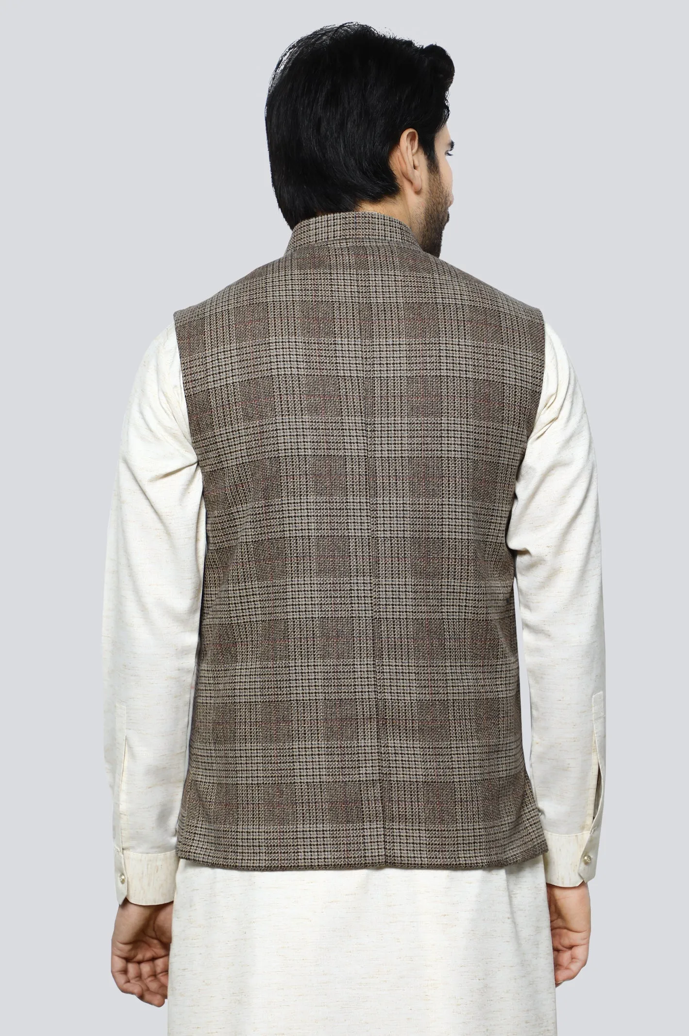 Fawn Woolen Premium Waistcoat