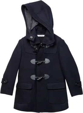 Isaac Mizrahi Boy's 2-20 Solid Wool Toggle Coat with Removable Hood - Colors