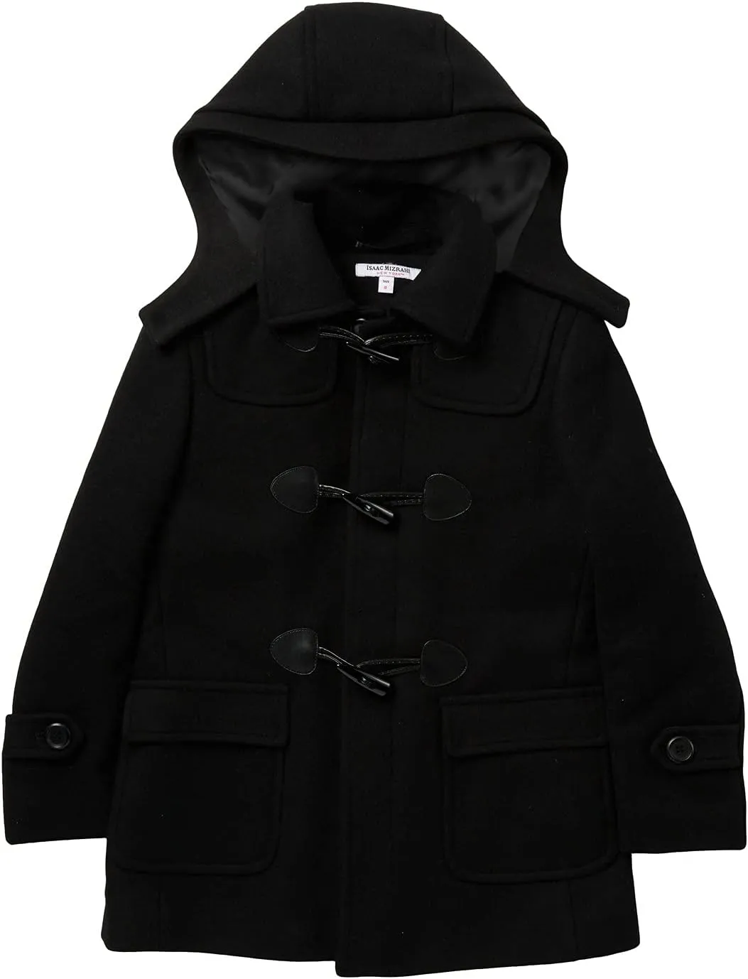 Isaac Mizrahi Boy's 2-20 Solid Wool Toggle Coat with Removable Hood - Colors