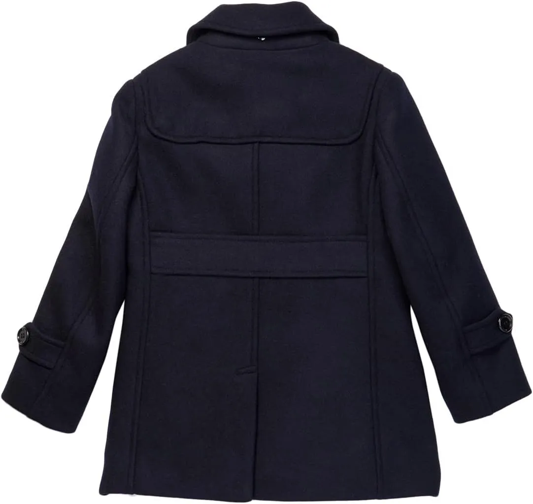 Isaac Mizrahi Boy's 2-20 Solid Wool Toggle Coat with Removable Hood - Colors