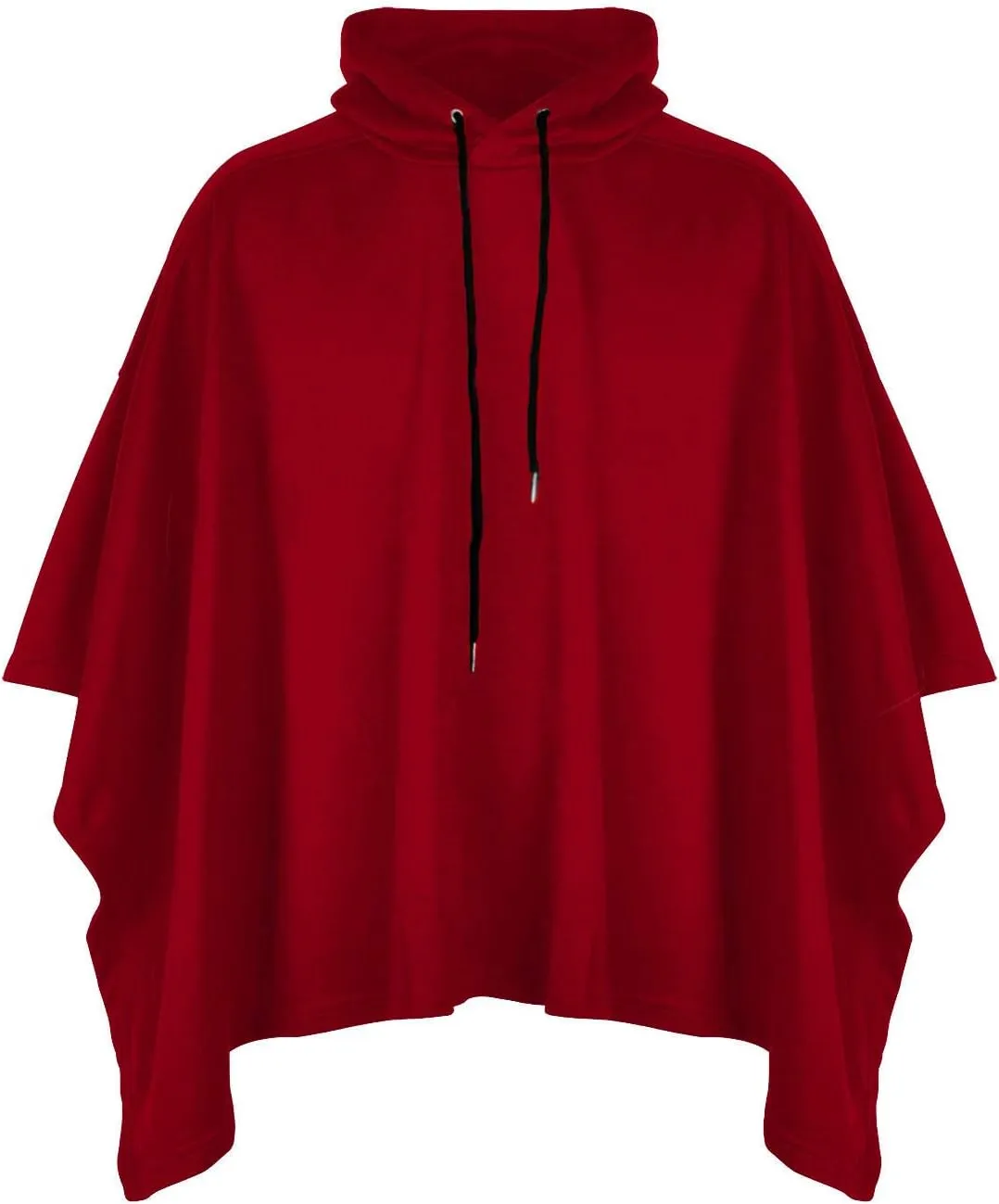 Men's Oversized Batwing Sleeves Hooded Poncho Cape