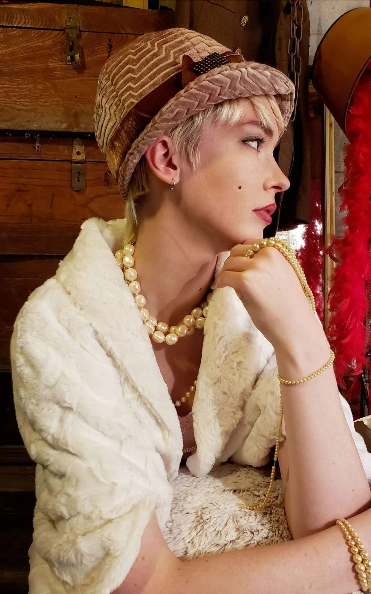 Opera Cape - Cuddly Faux Fur in Sand (Limited Availability)