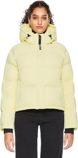 Orolay Women's Cropped Puffer Jacket Short Down Coat Thickened Winter with Detachable Hood