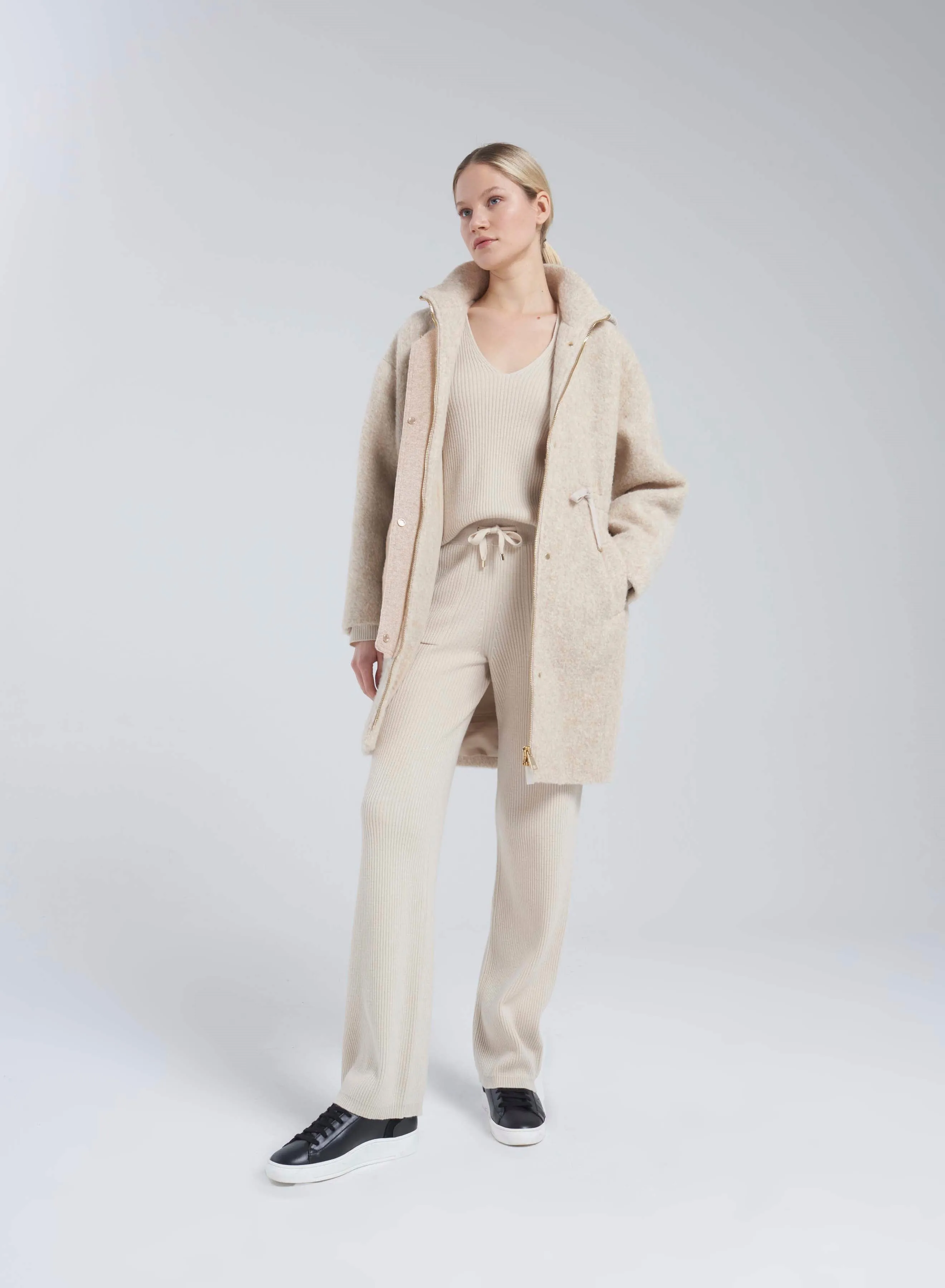 PARKA IN ALPACA E LANA