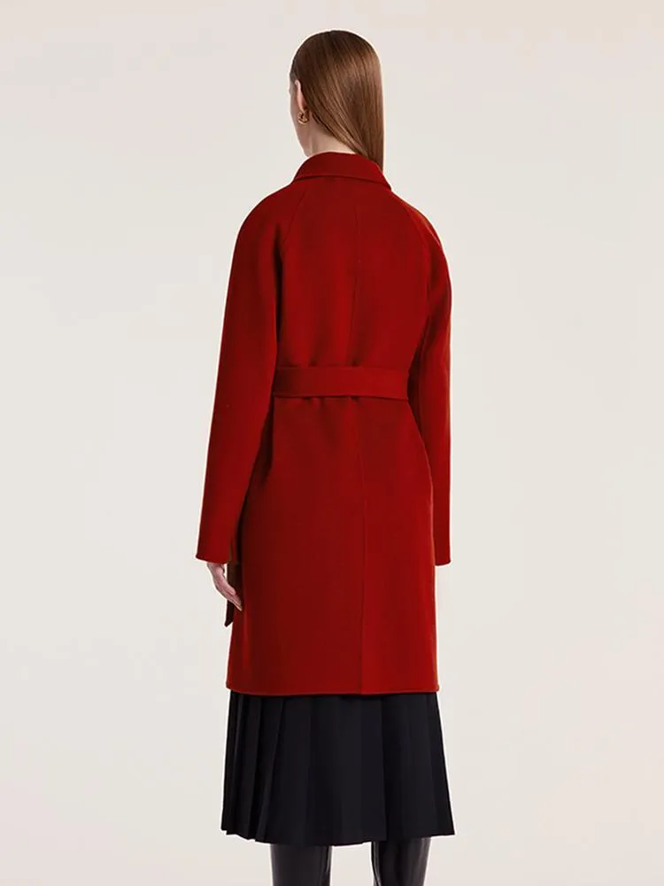 Tencel Wool Double-Faced Women Coat