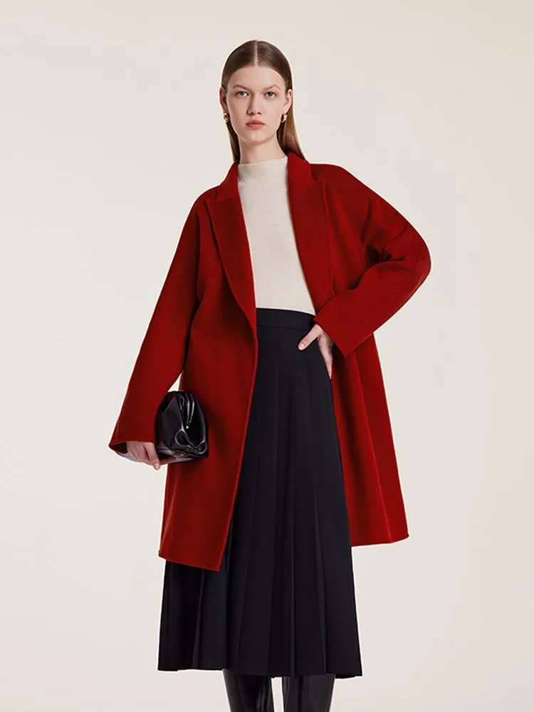 Tencel Wool Double-Faced Women Coat
