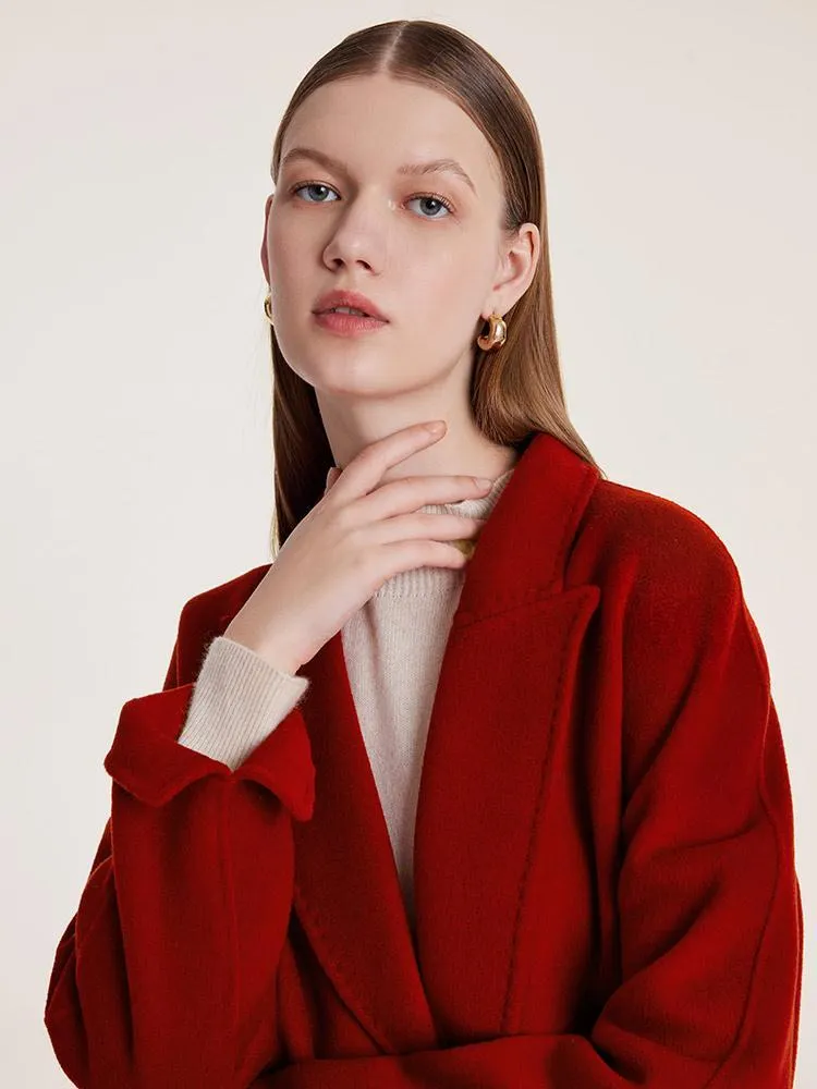 Tencel Wool Double-Faced Women Coat