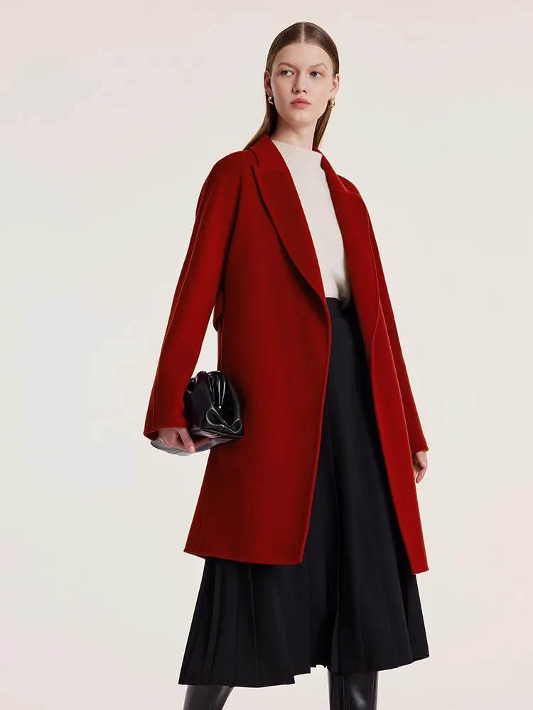 Tencel Wool Double-Faced Women Coat