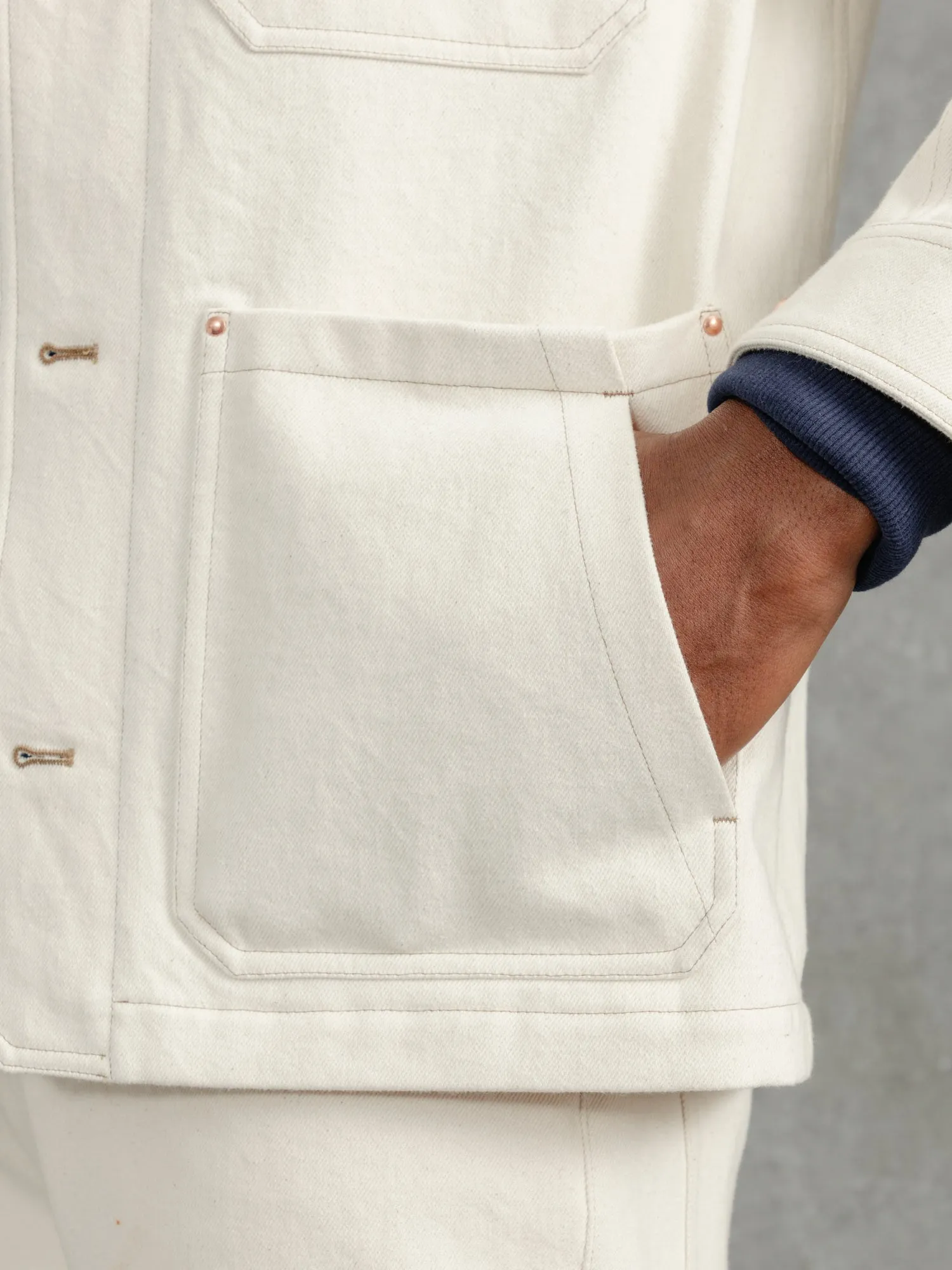 The Denim Mill Jacket - Alabaster