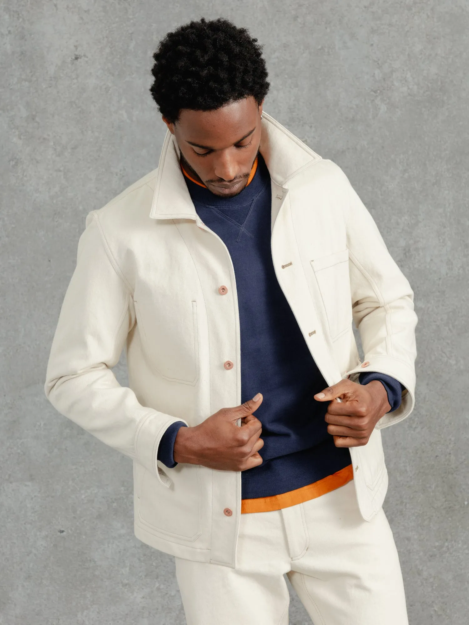 The Denim Mill Jacket - Alabaster