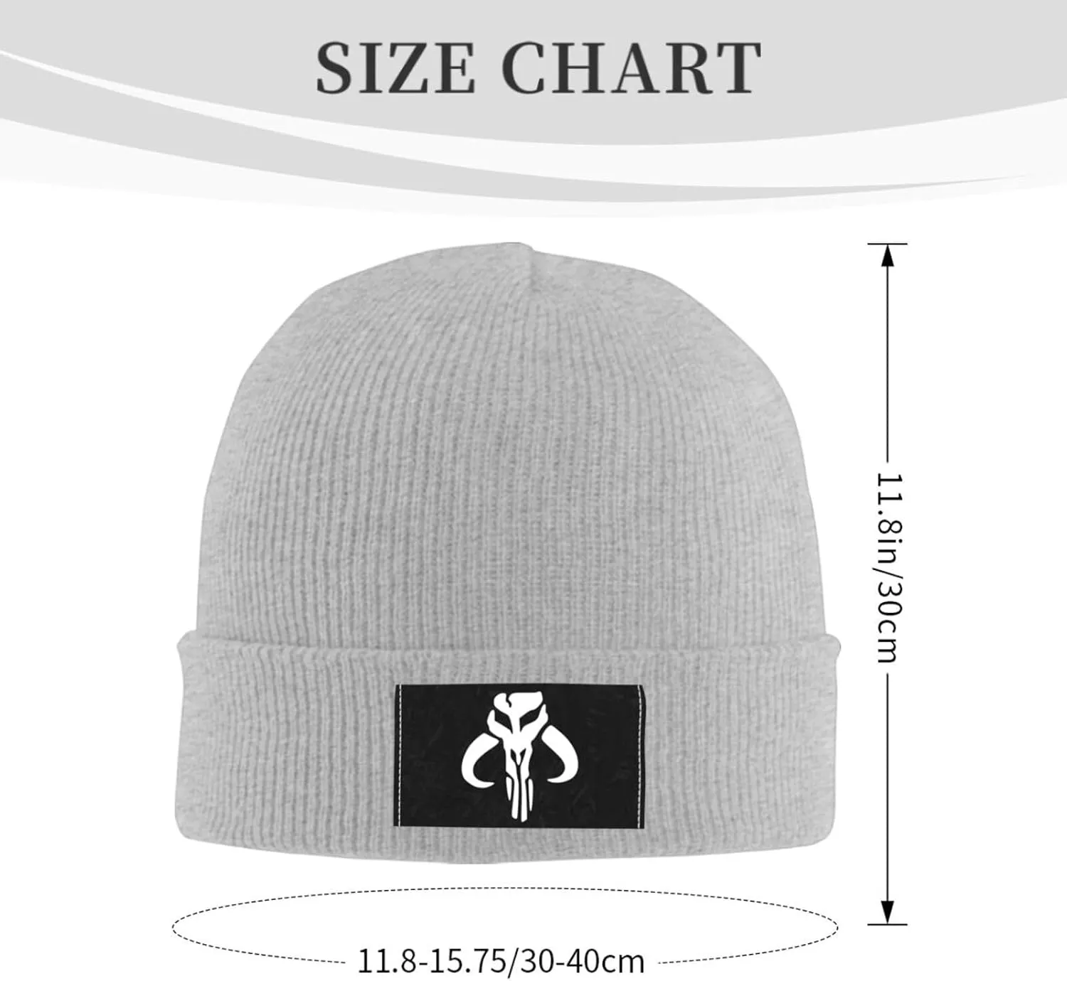 Transparent_Mythosaur Skull Mandalorian Knitted Hat Woolen Hat Warm Fashion Outdoors Knit Cap Unisex