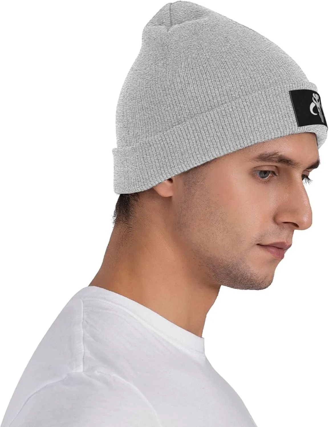 Transparent_Mythosaur Skull Mandalorian Knitted Hat Woolen Hat Warm Fashion Outdoors Knit Cap Unisex