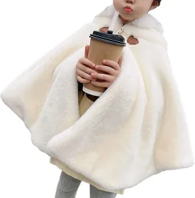 Yartina Newborn Infant Baby Girls Faux Fur Coat Winter Thick Jacket Cape Cloak Poncho 0-3 Years