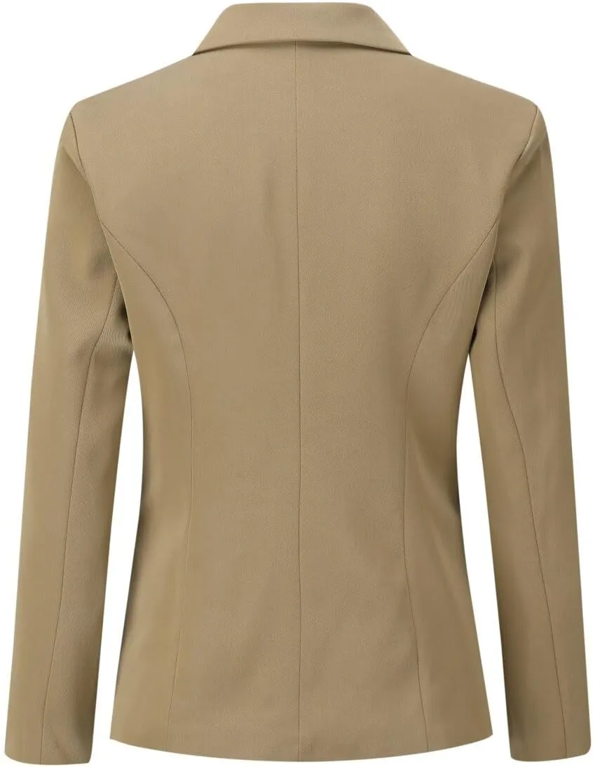 YYNUDA Women's Business Suit Set Lady 2 Piece Blazer and Jacket Two Button Solid Slim Fit for Office Work Pantsuit